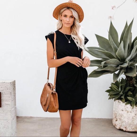 CLEARANCE-FIRM‼️ Knot Your Average T-Shirt Dress - Picture 5 of 7